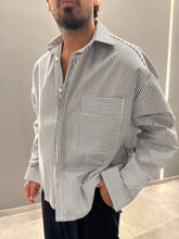 Camicia a righe crop BASED