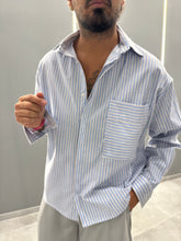 Camicia a righe crop TALK