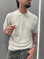polo con zip SANTORINI mt944