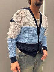 Cardigan tricolor SHAKER art. ma/06