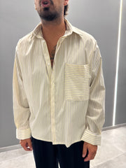 Camicia a righe crop TATEL