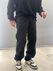 jeans baggy drill LASER nero