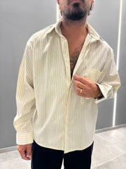 Camicia a righe crop TATEL