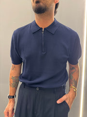 polo con zip SANTORINI mt944