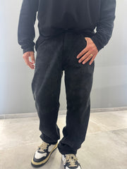 jeans baggy drill LASER nero