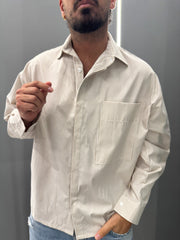 Camicia a righe CRIS BEIGE