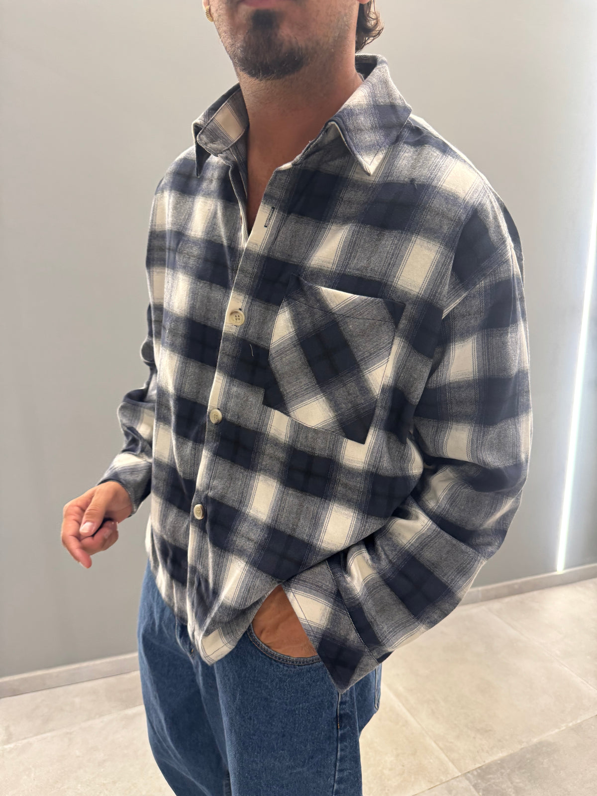 Camicia a quadri crop APERITIF 1035-7