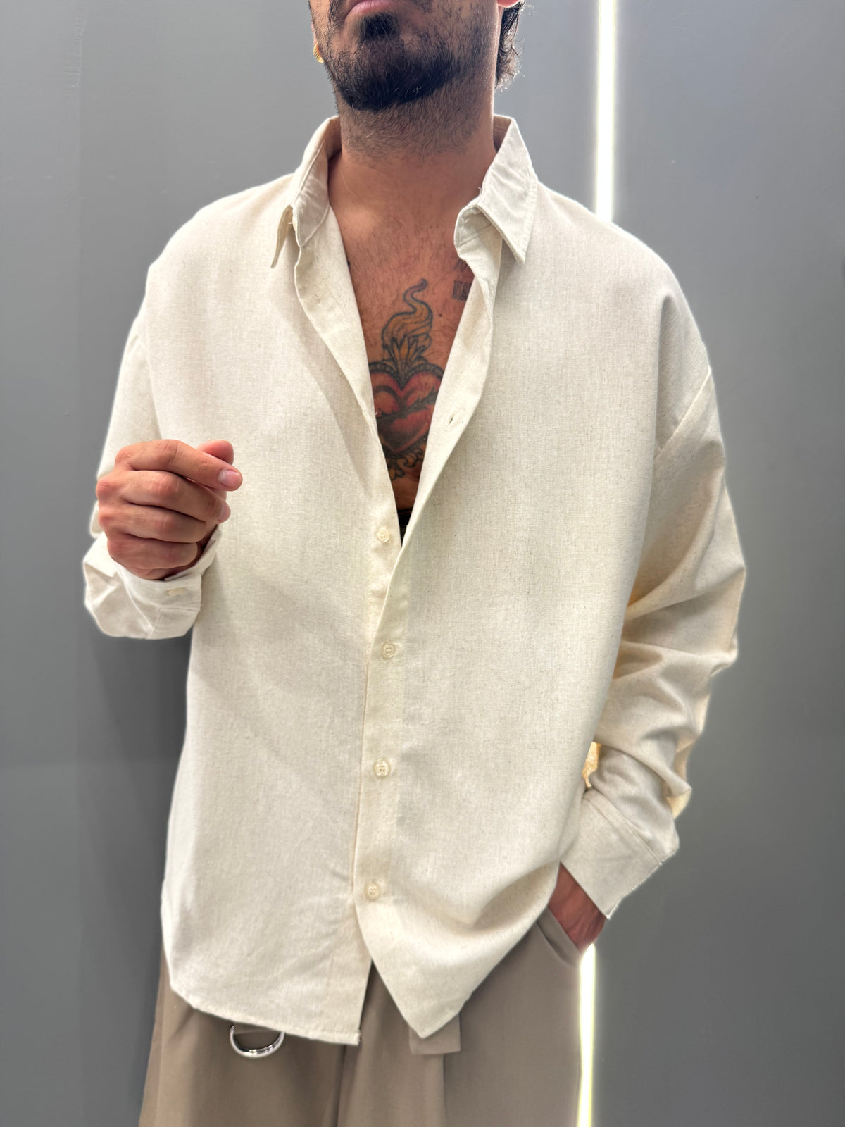Camicia misto lino DESTINO