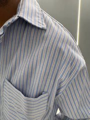 Camicia a righe crop TALK