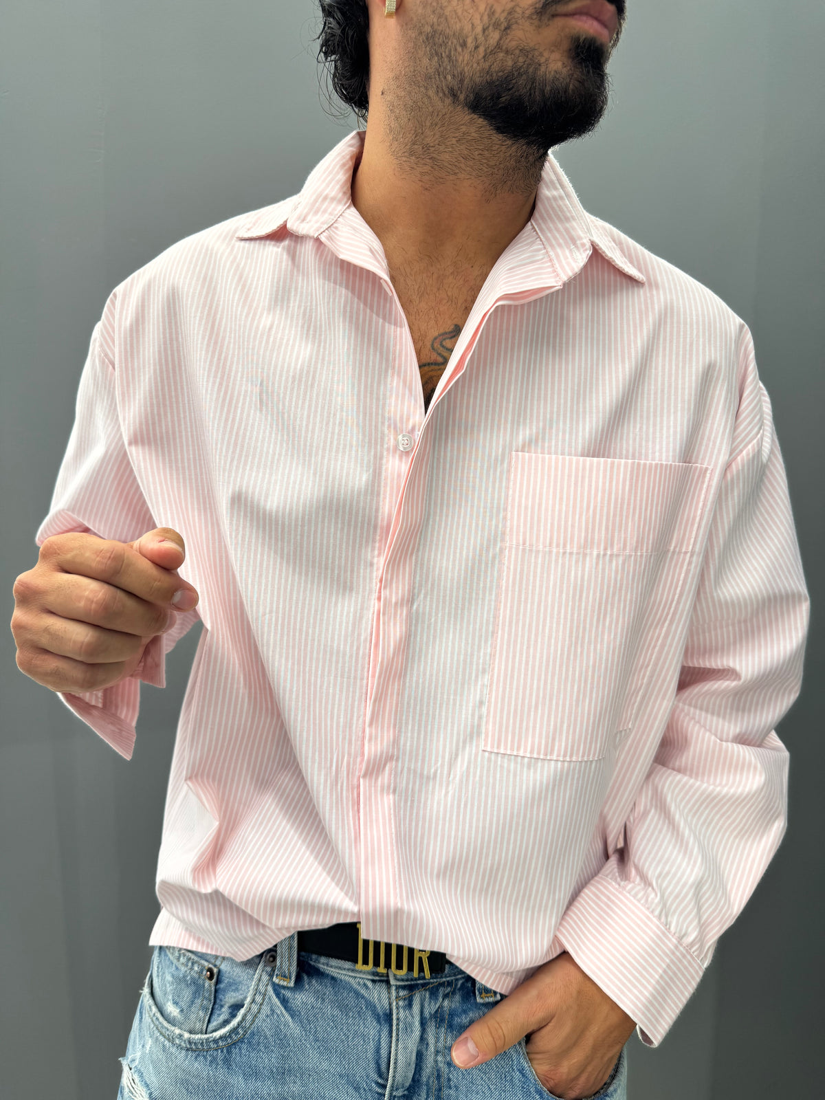 Camicia a righe CRIS ROSÈ