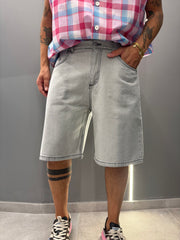 Bermuda denim LAN GRIGIO
