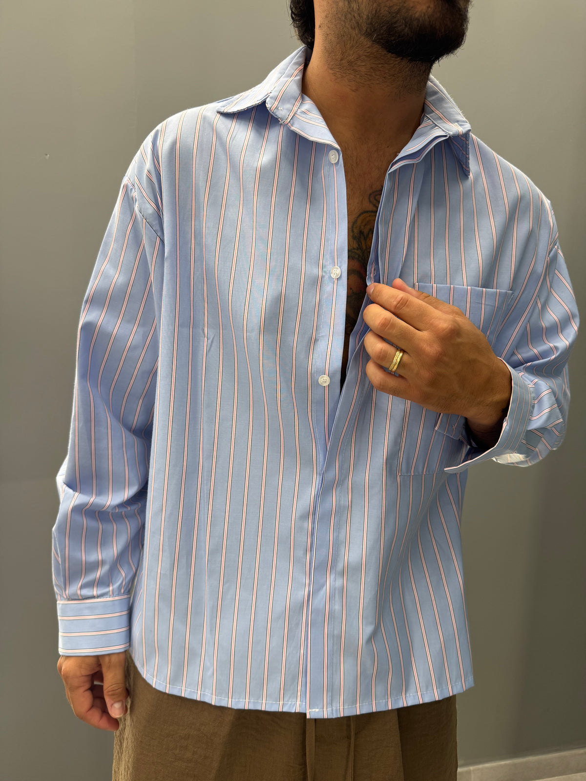 Camicia a righe COVASANTA