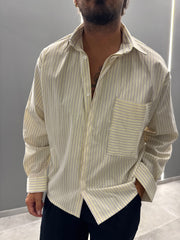 Camicia a righe crop TATEL