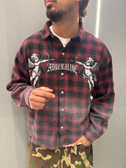 Camicia crop spalmata ADRENALINE
