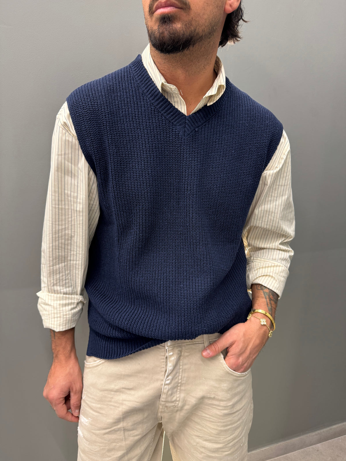 Gilet in coste ENGLISH art.ac-gl030