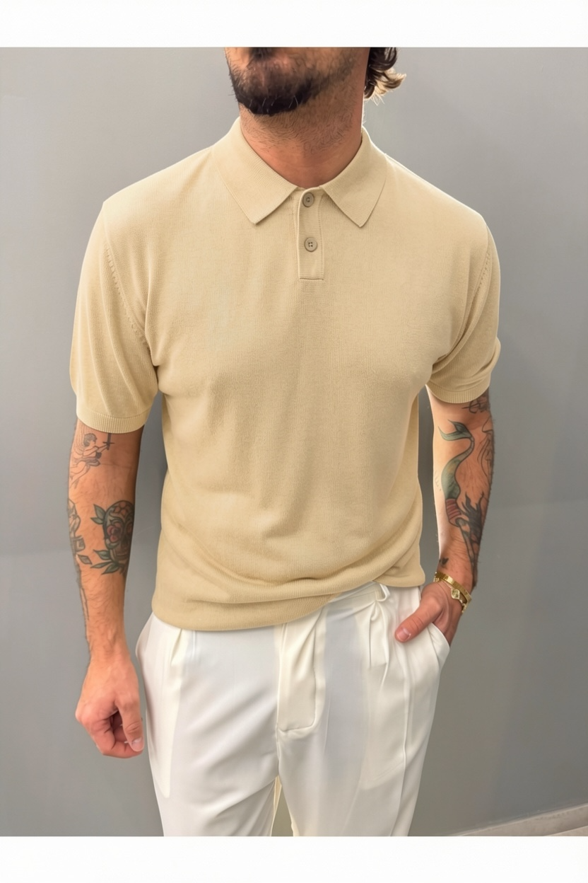 Polo in filo FEAT 86301