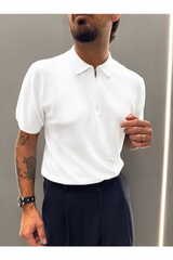 polo con zip SANTORINI mt944