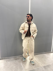 Coordinato in denim ecrù TORRES njb